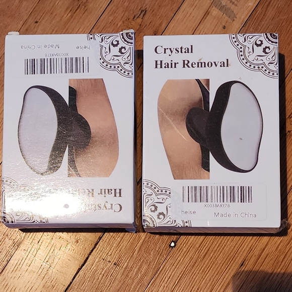 New Crystal Hair Eraser set of 2 Painless Hair Remover Fast Exfoliate unisex - Picture 3 of 6